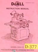 DoAll-Doall Model D824-12, Surface Grinder, Instructions Manual Year (1980)-D824-12-01